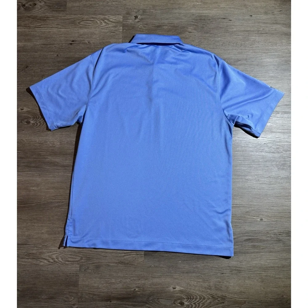 Nike Golf Dri-FIT Men's Large Blue Polo Shirt Short Sleeve JDRF Golf